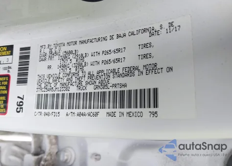 2018 Toyota Tacoma Trd Sport из США, поврежденный, VIN 3TMCZ5AN5JM123382